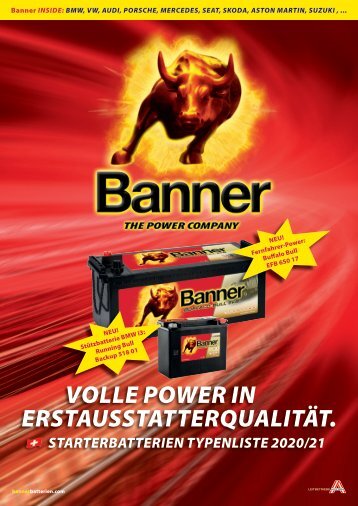 BANNER Typenliste