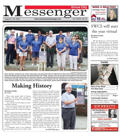 Grove City Messenger - August 9th, 2020