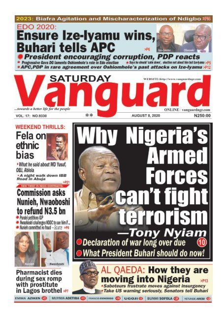 08082020 - Why Nigeria's Armed Forces cant fight terrorism