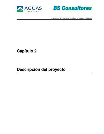 Capítulo 2 Descripción del proyecto