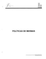 Politicas de Mermas - Liconsa