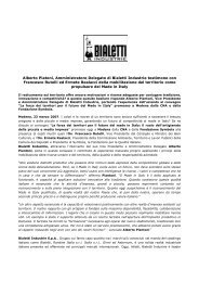 Alberto Piatoni, Amministratore Delegato di Bialetti Industrie ...