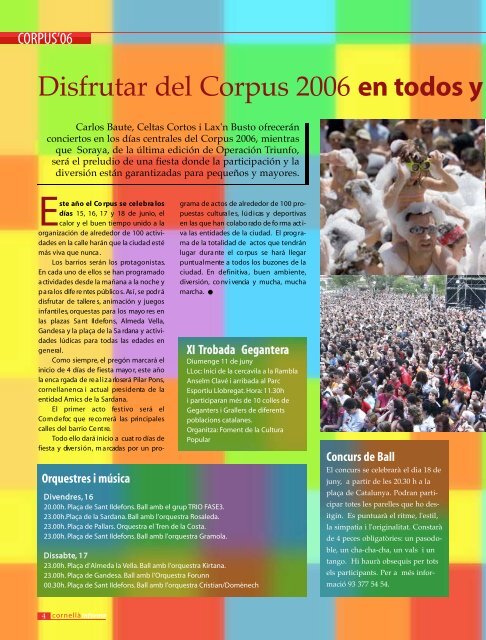 D i s f rutar del Corpus 2006 en todos y cada uno - Ajuntament de ...