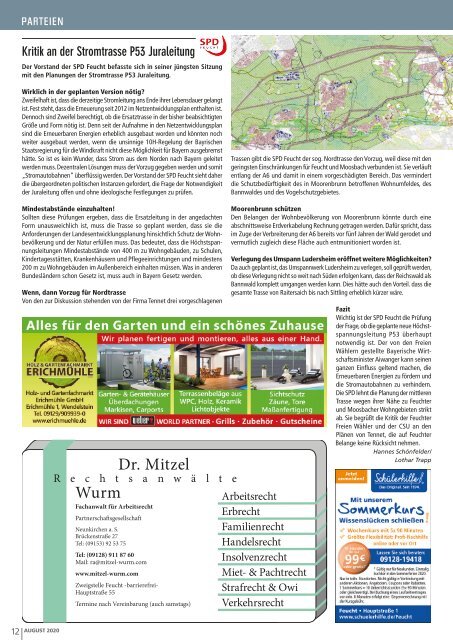 Reichswaldblatt - August 2020