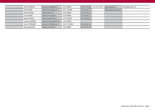 Liste des membres au format pdf.