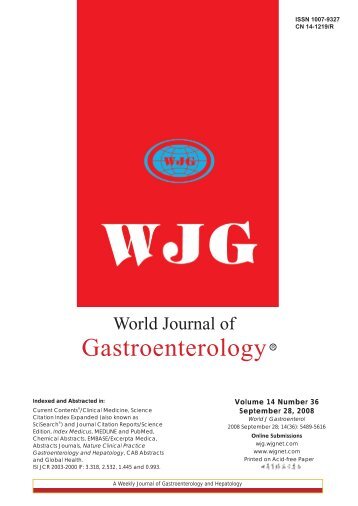 Inflammatory bowel diseases - World Journal of Gastroenterology