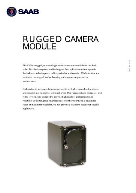 Product Sheet Camera Module.pdf - Saab