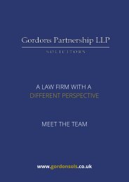 Gordons Partnership -  Meet The Team