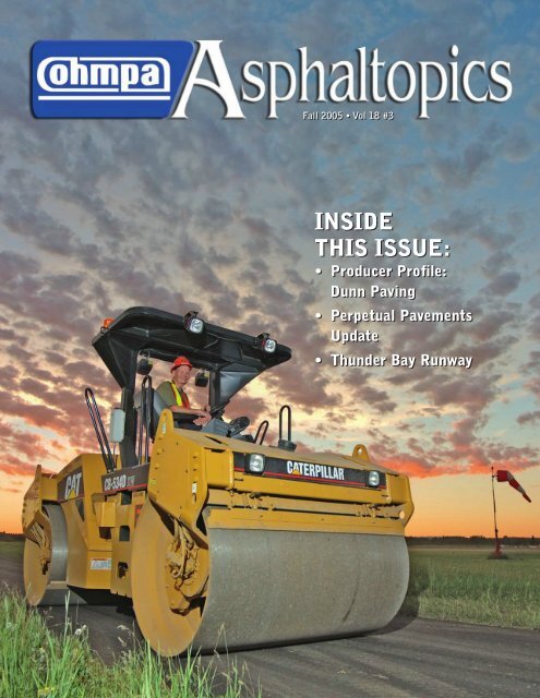 ASPHALTopics | Fall 2005 | VOL 18 | NO 3