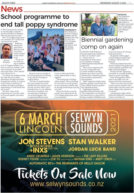 Selwyn Times: August 12, 2020