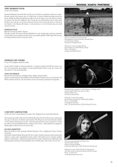xxvi pärnu international documentary and anthropology film festival ...