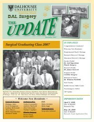 Surgical Graduating Class 2007 - Dalhousie Medical School ...
