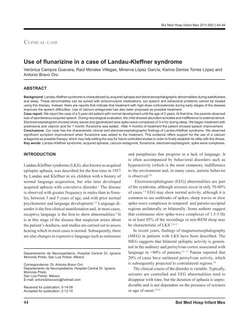 Sindrome De Landau Kleffner Ebook
