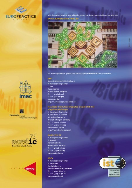 Annual report 2000 - Europractice