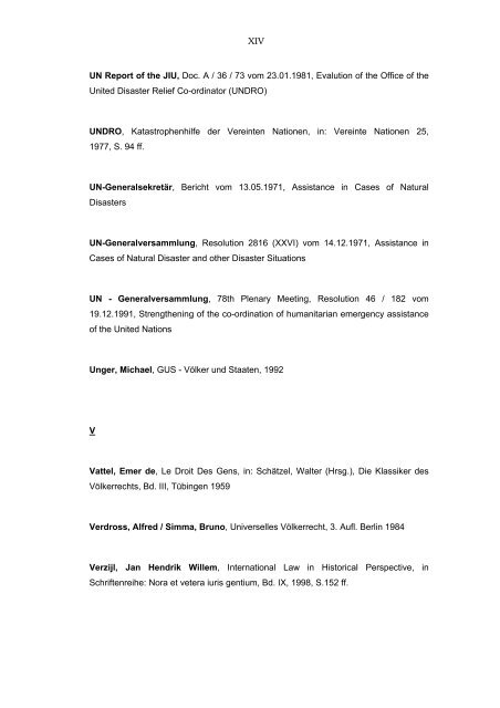 Internationale Katastophenhilfe - repOSitorium - Universität Osnabrück