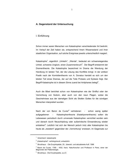 Internationale Katastophenhilfe - repOSitorium - Universität Osnabrück