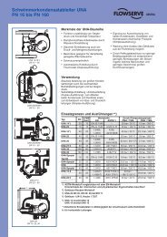 Schwimmerkondensatableiter UNA PN 16 bis PN 160