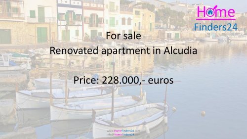 For sale excellent 2nd floor apartment located on the main street of Alcudia (AP0019)