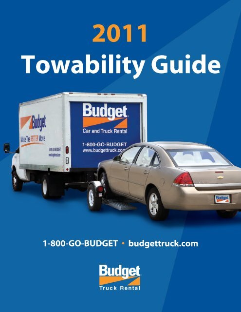 2011 Towability Guide - Budget Truck Rental
