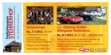 Gstanzlsinga 11. Oldtimer-Treffen Attergauer Farbenkreis