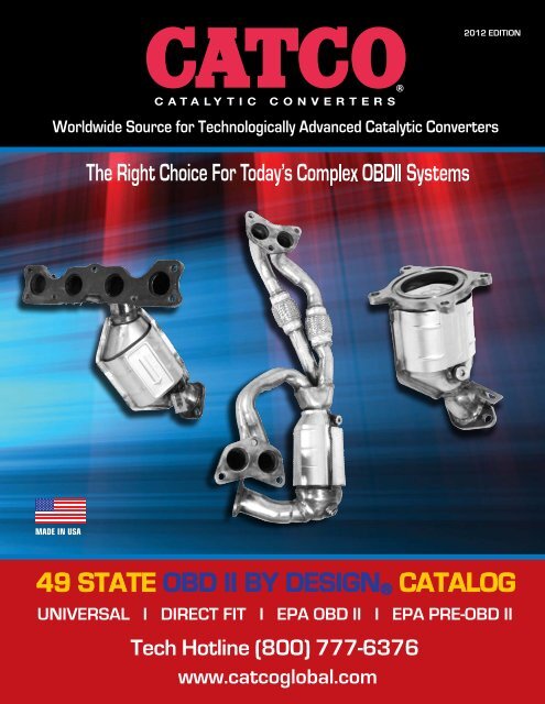 Universal OBDII EPA Catalytic Converter Catco 608215 Federal Universal OBDII EPA Catalytic Converter Catco 608215 Federal