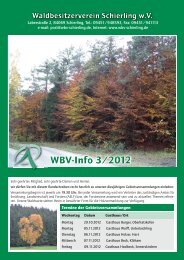 WBV Info 3-2012 - Waldbesitzerverein Schierling wV