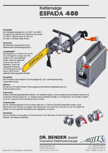 Info... - Dr. Bender GmbH