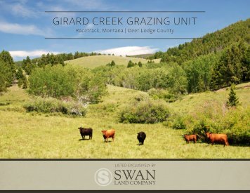 Montana Cattle Ranch For Sale | Girard Creek Grazing Unit