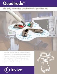 Quadtrode® The only electrodes specifically designed for MRI