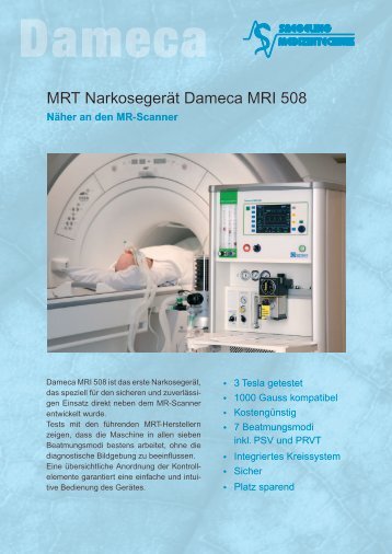 MRT Narkosegerät Dameca MRI 508 - Saegeling
