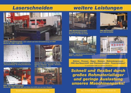 Lohnfertigung - Zimmermann Stalltechnik GmbH