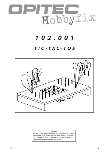 TIC-TAC-TOE 102.001 - Opitec.com