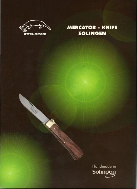 OTTER - MESSER &amp; MERCATOR-knife Rainer Morsbach Solingen ...