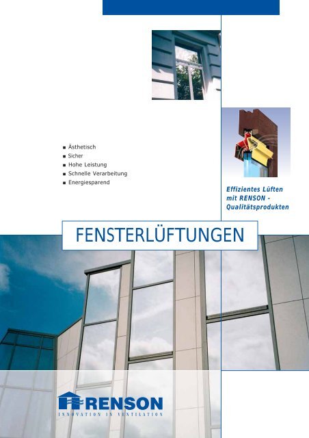 FENSTERLÜFTUNGEN - Holz-/Alu-Fenster - Twindows