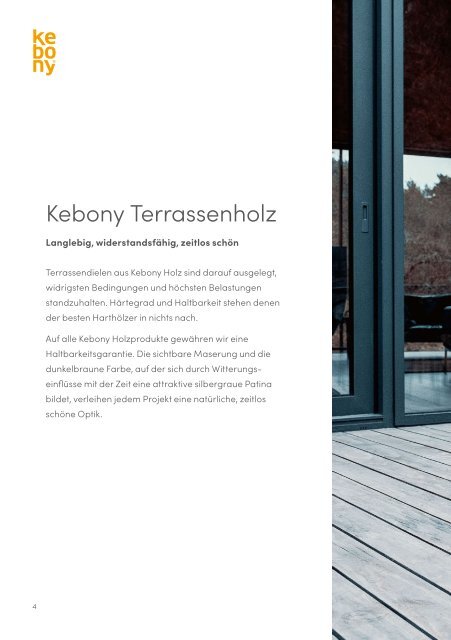 Kebony® Terrassen und Fassaden