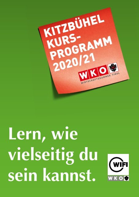 WIFI Kitzbühel Kursprogramm 2020/21