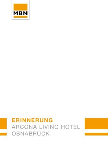 Erinnerung arcona living Hotel Osnabrück