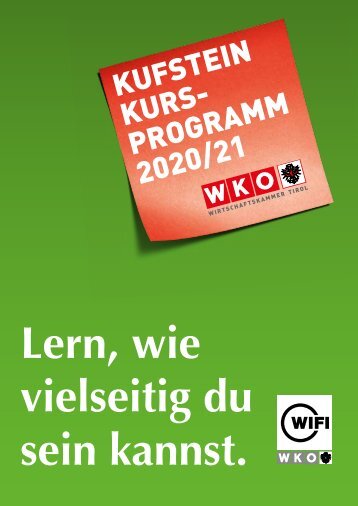 WIFI Kufstein Kursprogramm 2020/21