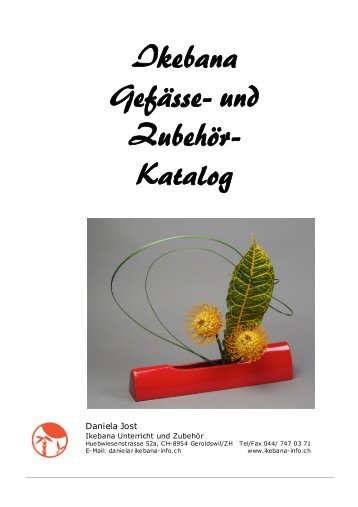 Produkte-Katalog Ikebana - Asien Zuhause