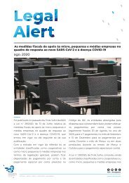Legal Alert - As medidas fiscais de apoio às micro, pequenas e médias empresas no quadro de resposta ao novo SARS-CoV-2 e à doença COVID-19