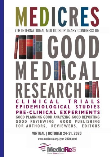 MEDICRES GMR 2020 Good Biostatistical Practice Conference Brochure