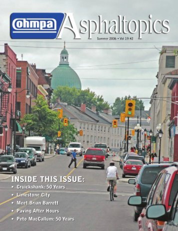 ASPHALTopics | Summer 2006 | VOL 19 | NO 2