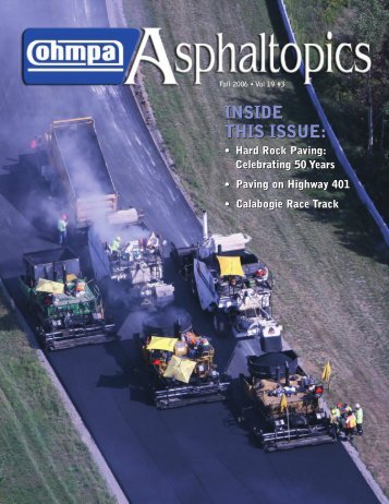 ASPHALTopics | Fall 2006 | VOL 19 | NO 3