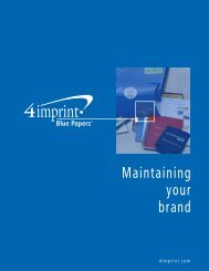 Blue Papers - 4imprint Promotional Products Blog