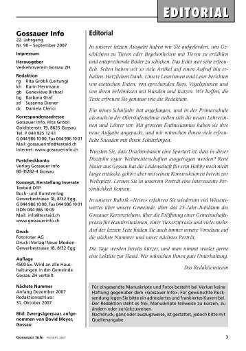 September 2007 - Gossauer Info