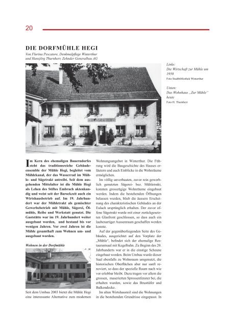 Winterthur-Hegi Ein Dorf und sein Schloss - Departement Bau ...