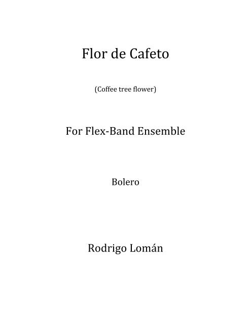  Flor de Cafeto -Rodrigo Lomaěn