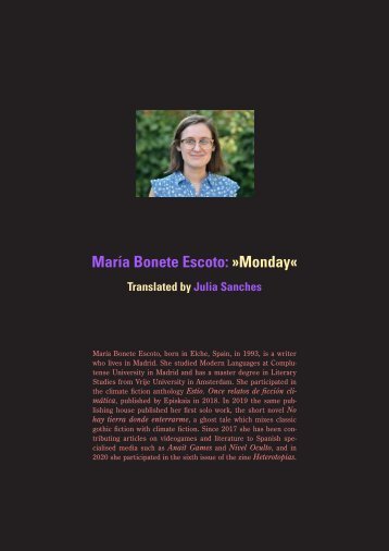 María Bonete Escoto: »Lunes«