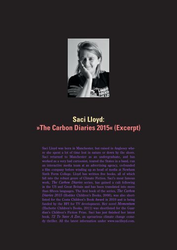 Saci Lloyd: »The Carbon Diaries 2015« (Excerpt)
