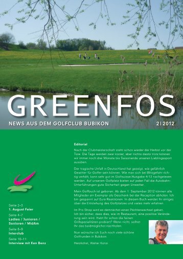 Ausgabe 02 / 12 (4'152 KB) - Golf Club Bubikon